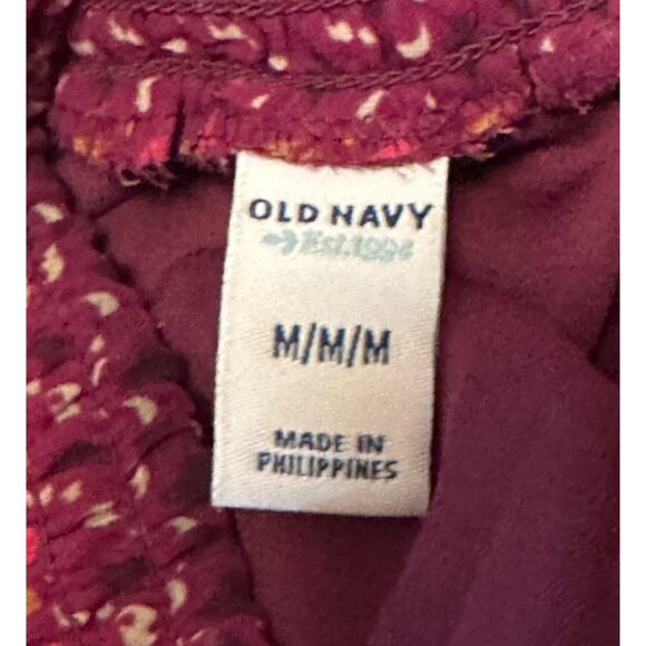 Old Navy Brand Mini Flare Stretch Skirt Red Wine 100% Polyester Junior's Size M - Picture 5 of 11